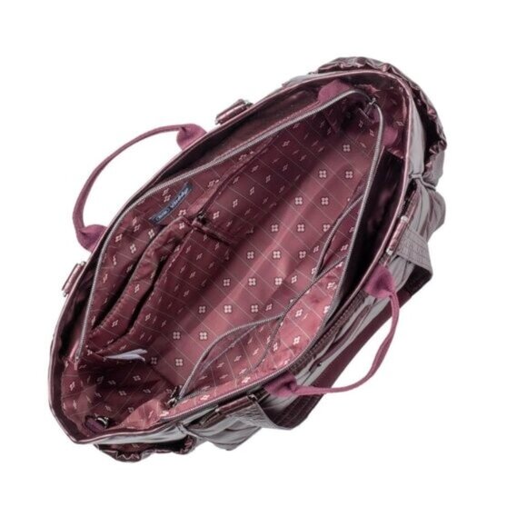 Lug Cabby SE Tote Bag Metallic Wine Burgundy - Picture 2 of 3